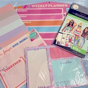 Weekly planner & stickers bundle